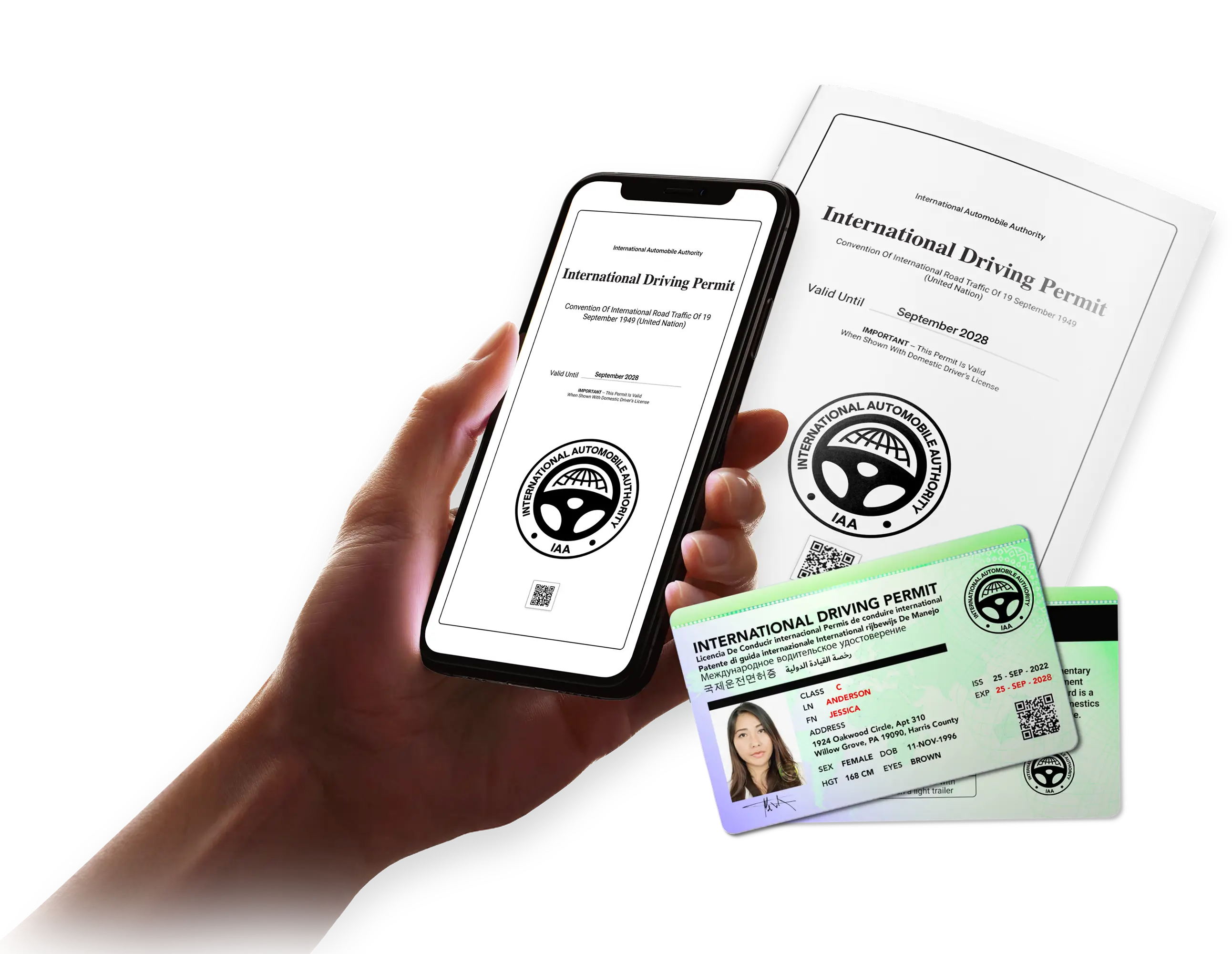 International Driving Permit application process illustration